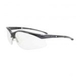 Black Safety Glasses With Clear Polycarbonate Anti-Scratch Lens