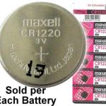 3.0 Volt Lithium Coin Battery CR1220