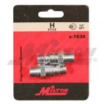 1/4" MNPT H-style Air Compressor Quick Connect Air Fitting Plug